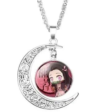 Demon Slayer Halsketten Set - Cosplay Schmuck Für Anime Fans