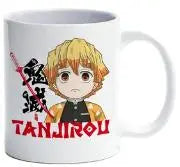 Demon Slayer Tasse – Mit Tanjiro Hanafuda-Ohrring-Griff, Offiziell Lizenziert, 400 Ml Keramik